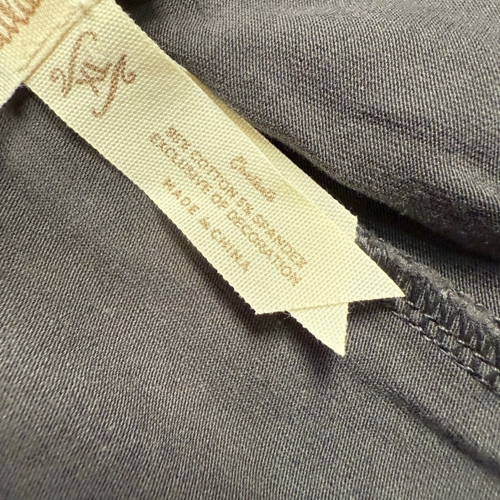 Matilda Jane Big Ruffle Pants Womens XL Gray Crochet Lace Cropped Wide Leg - Picture 7 of 8